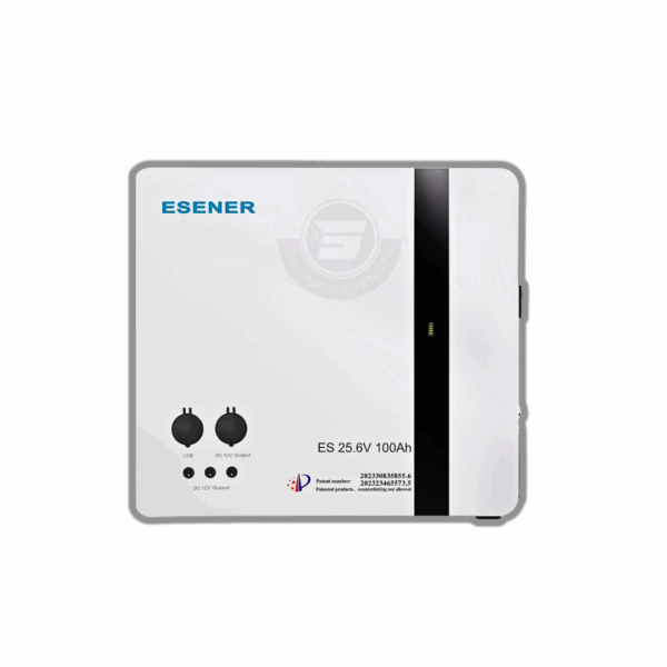 ESENER 2.56kWh Multifunctional 100Ah Lithium Battery - Wall Mount